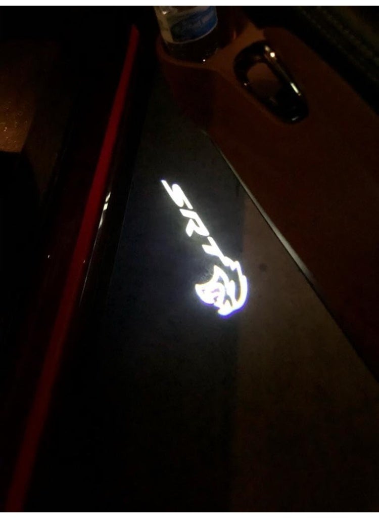 SRT Door Logo Projector Lights for Dodge Challenger 2008–2025 & Challenger SRT 2013–2025, LED Ghost Shadow Puddle Lights, HD Non-Fading, Plug & Play Door Courtesy Lamps Accessories - Image 5